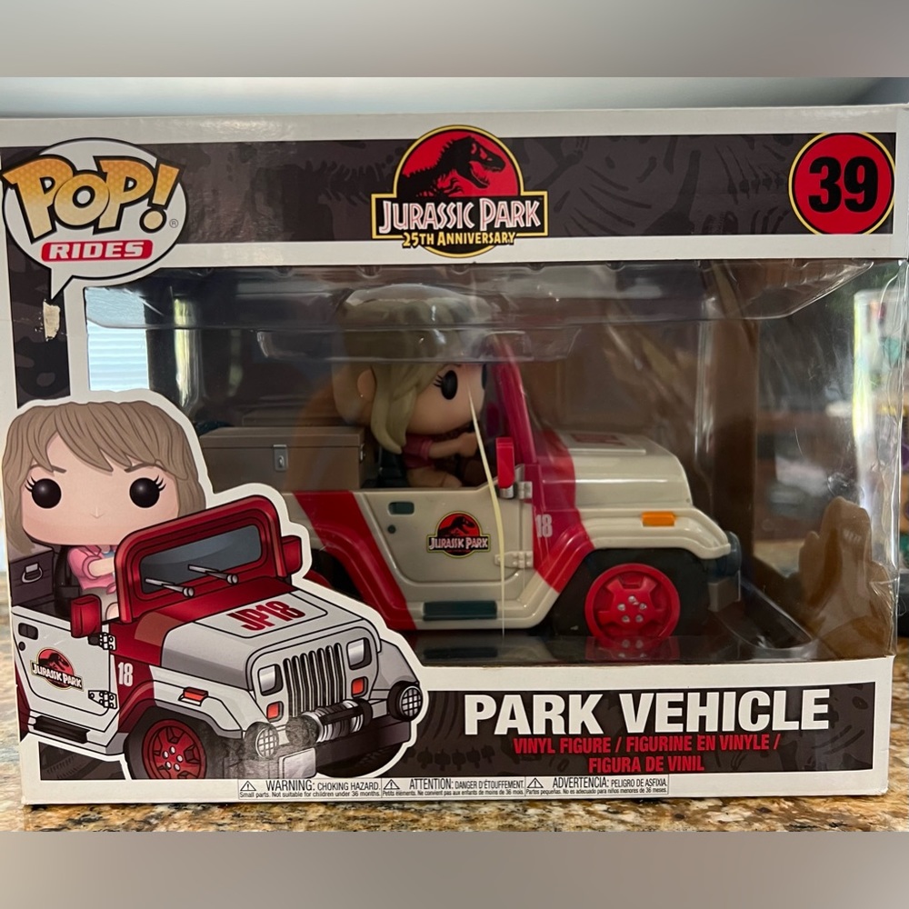 New Jurassic Park 25th anniversary Pop Rides Park Vehicle 39